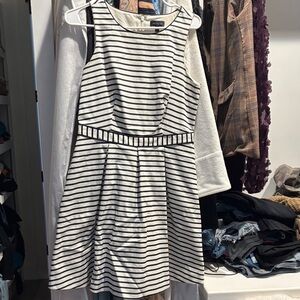 The Limited Black and White Striped Kids Dress